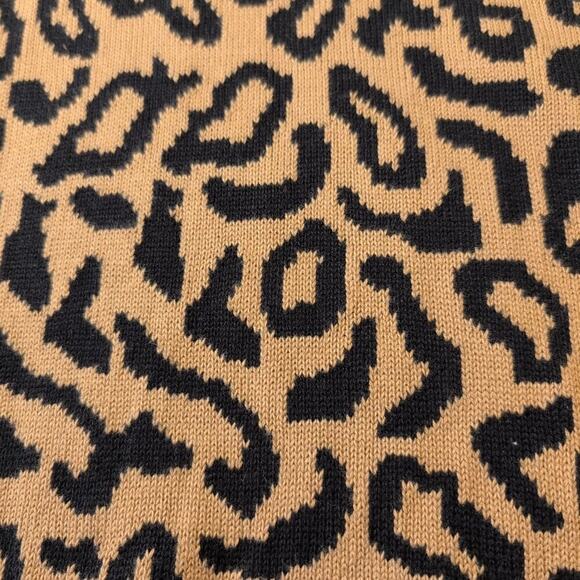 Jason Wu leopard print cotton/acrylic sweater, size 2X - Picture 4 of 8